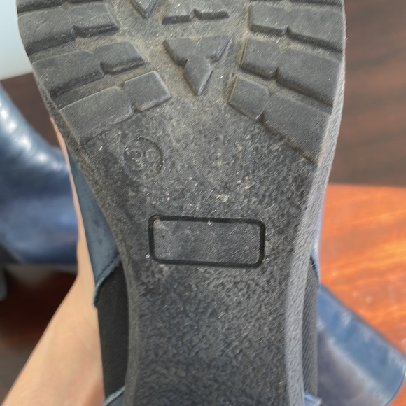 ROBEDER navy Chelsea booties with rubber soles US9/39 - Picture 8 of 9